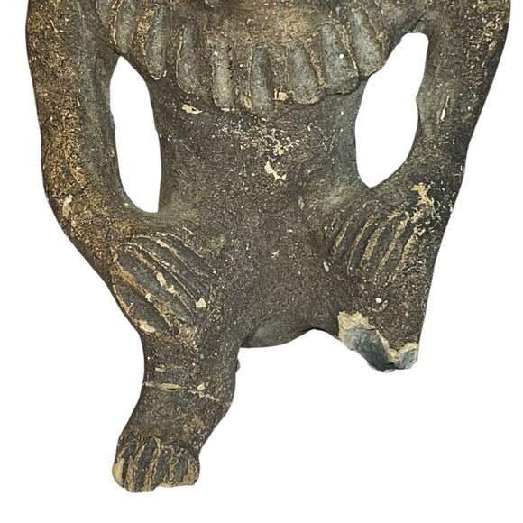 Precolombian Aztec Clay Diety God  Sculpture - Picture 5 of 7